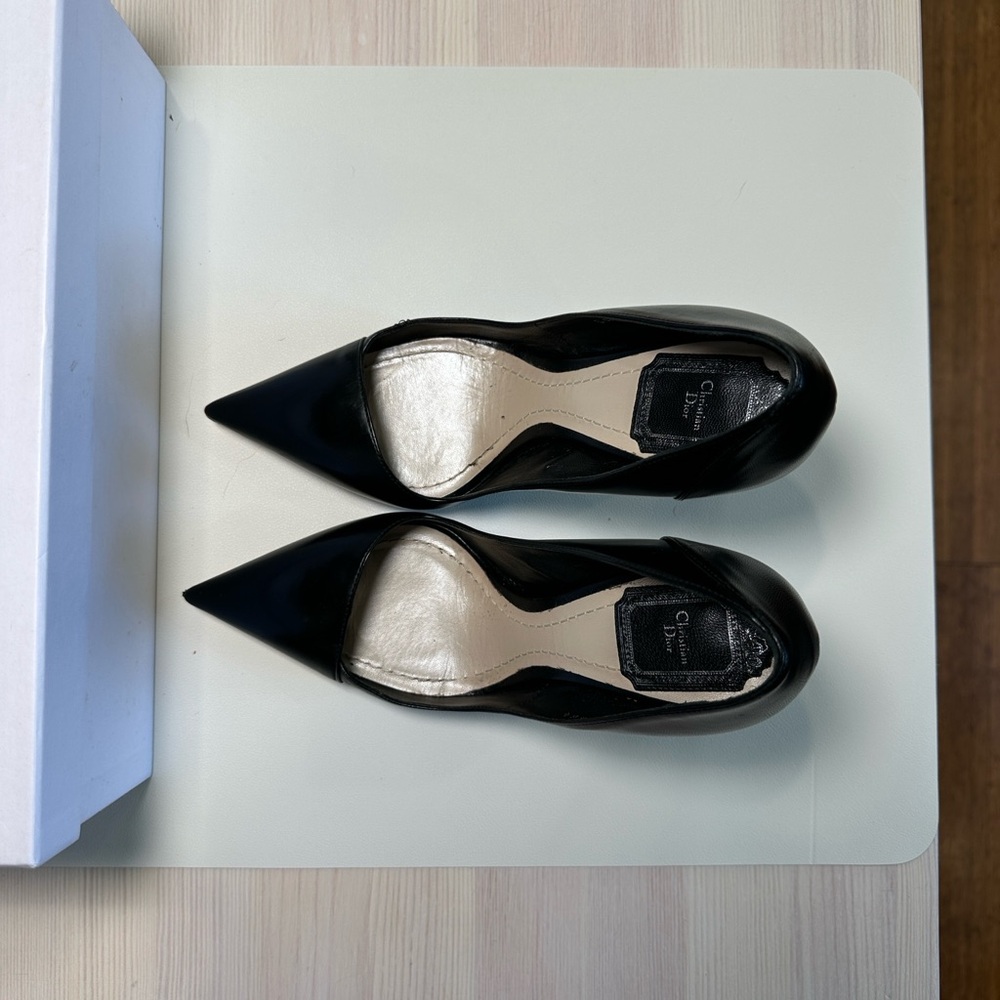 Dior Black Pointed Toe Heels (Dior Songe Pump 10cm) - Picture 2 of 7